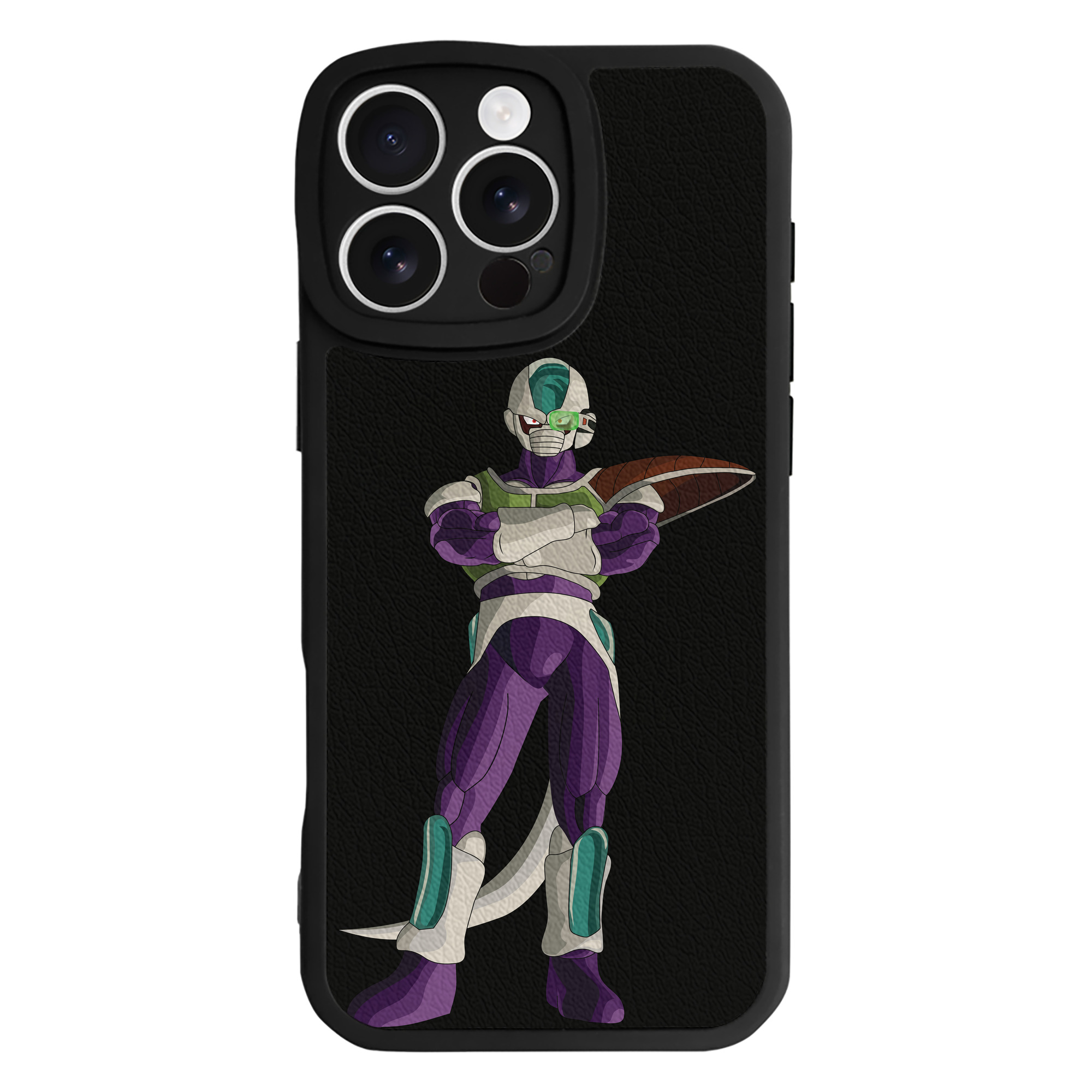 （画像用） ドラゴンボール フリーザ DRAGON BALL Frieza 【iPhone 16シリーズ対応】シリコンスマホケース（レザー調） 材質：シリコン